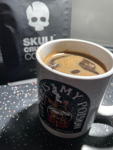Customer photo review of Skull Crusher Coffee - 500g