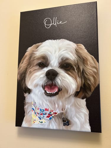 Customer photo review of Pet Art Canvas Wrap