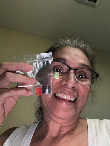 Customer photo review of FREE Delta 9 THC Gummies 2-pack Sample! ADD TO CART TO ACTIVATE*