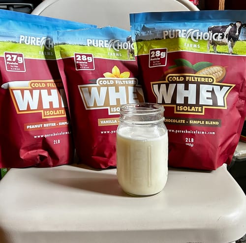 Customer photo review of 3 Flavor Whey Protein Isolate Combos