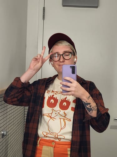 Customer photo review of Capitalism is COOL Unisex t-shirt