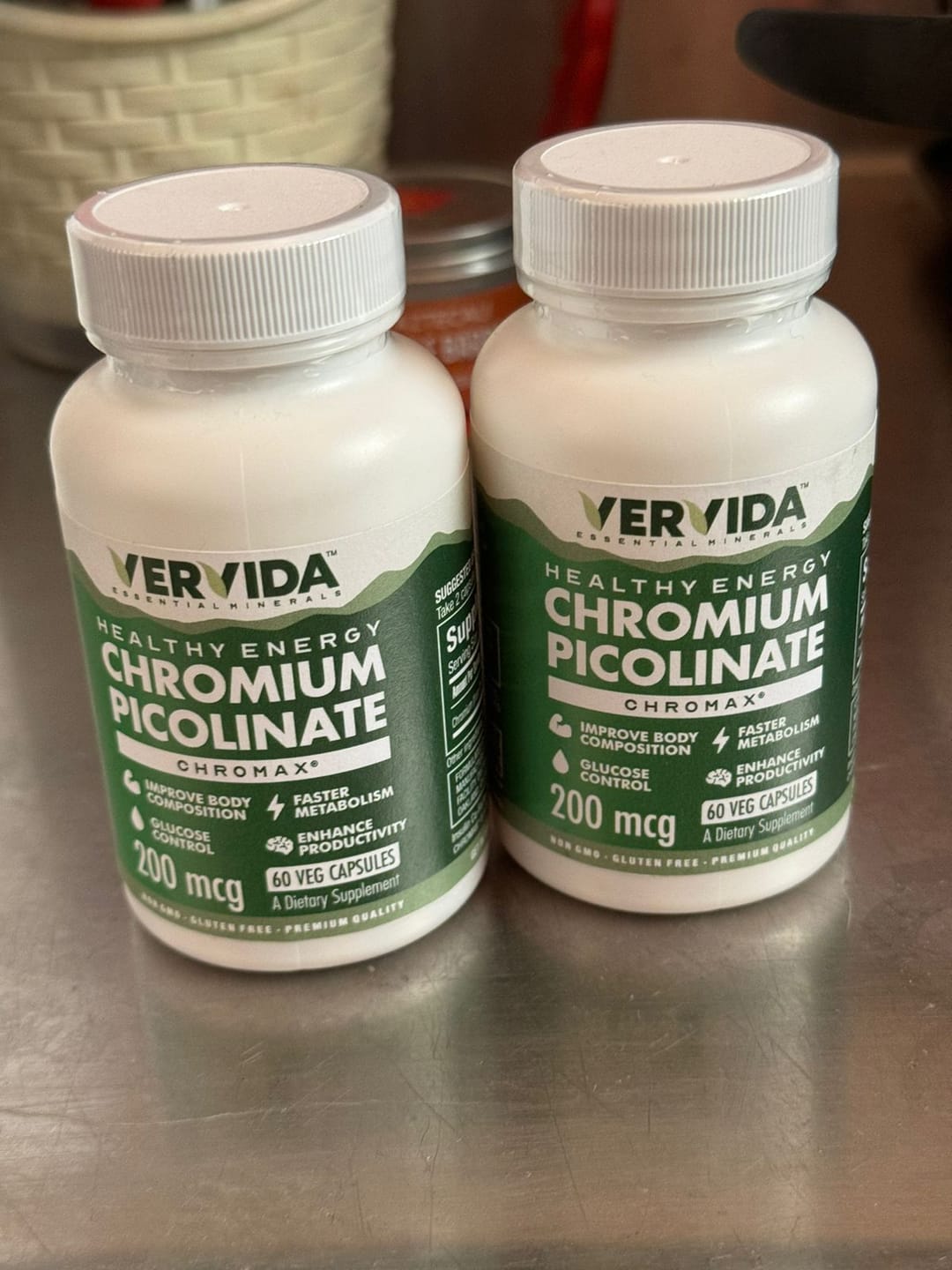 Customer photo review of Vervida Chromium Picolinate - 200 mcg Per Veg Capsule
