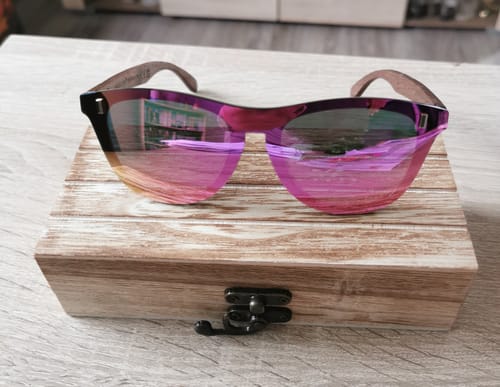Customer photo review of BAMBOO™ - 2024 Designer Sonnenbrille Handgefertigt aus Edlem Naturholz