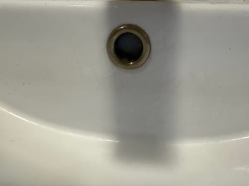 Customer photo review of Overflow Cover - Brushed Brass