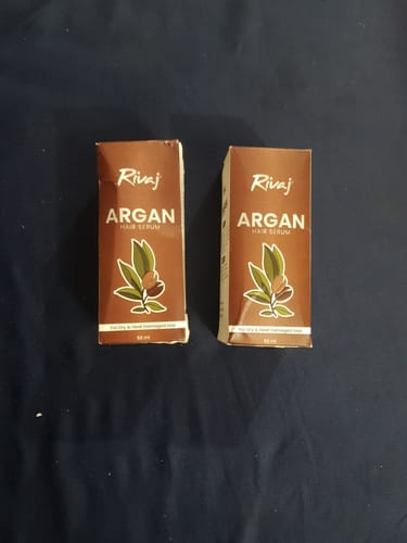 Customer photo review of Argan Hair Serum (50ml)