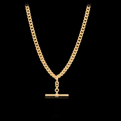 Customer photo review of Fob Necklace in 9ct Yellow Gold