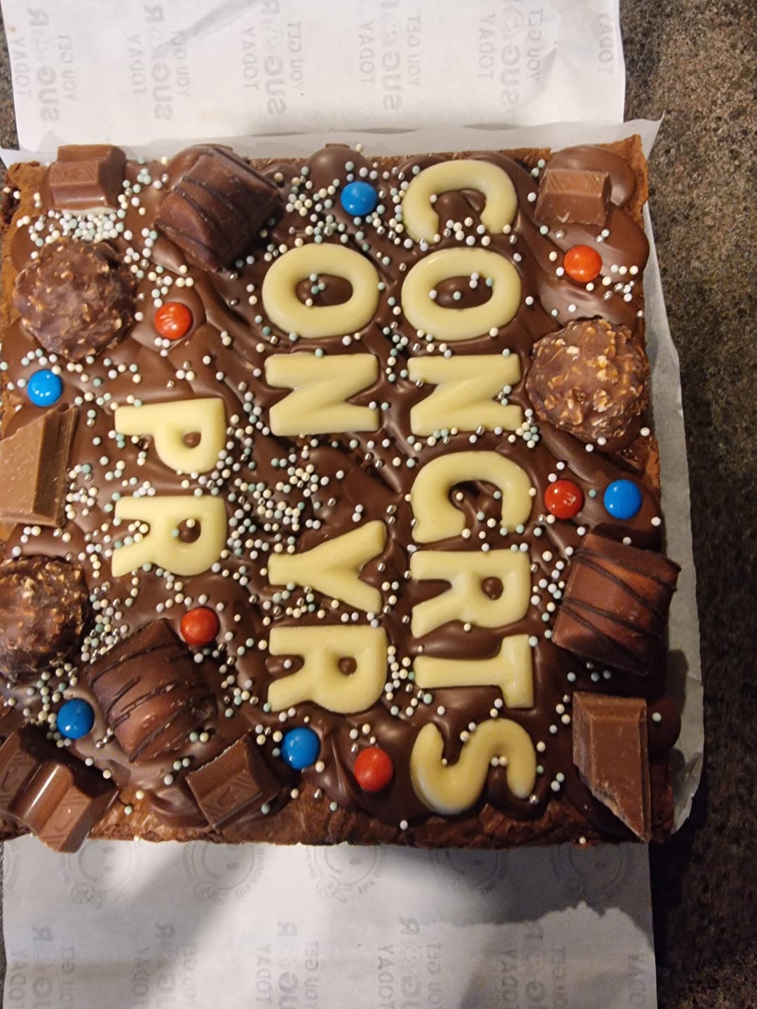 Customer photo review of Favourites brownie