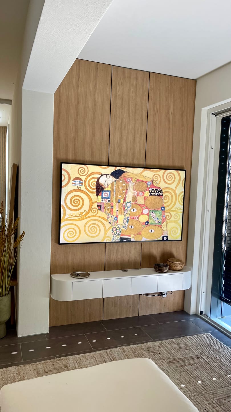 Customer photo review of Dogato acustico in legno | Rovere Chiaro con Feltro Grigio