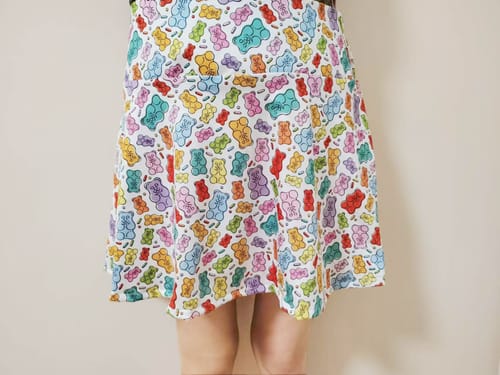 Customer photo review of Gummy Bears Women's Athletic Golf Skorts Flared Skirts