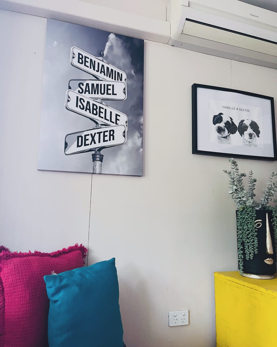 Customer photo review of NAMES ONLY STREET SIGN by Cstm Canvas