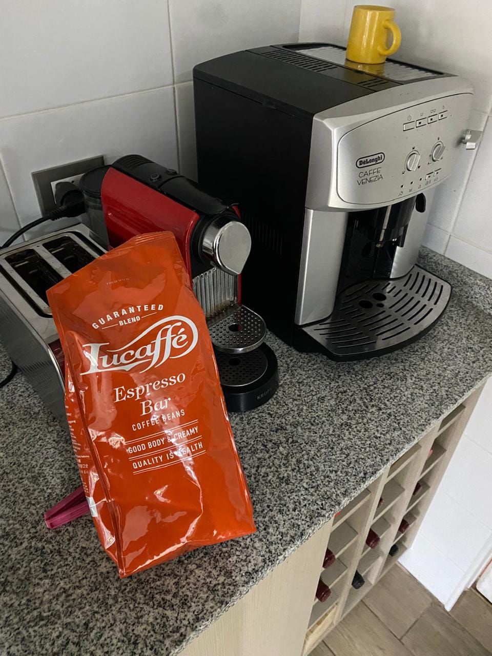 Customer photo review of Lucaffe Espresso Bar 1 kg Grano Entero
