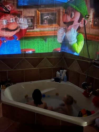Customer photo review of MovieHub™ Ultra HD Projector + FREE Projector Screen