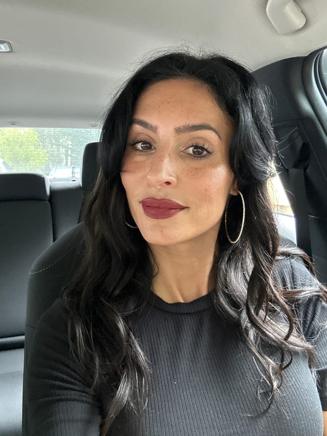 Customer photo review of Seamless Clip In Hair Extensions Silky Straight