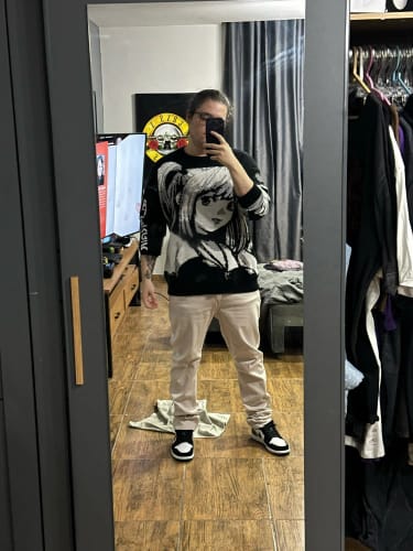 Customer photo review of Misa Loose Knit Sweater