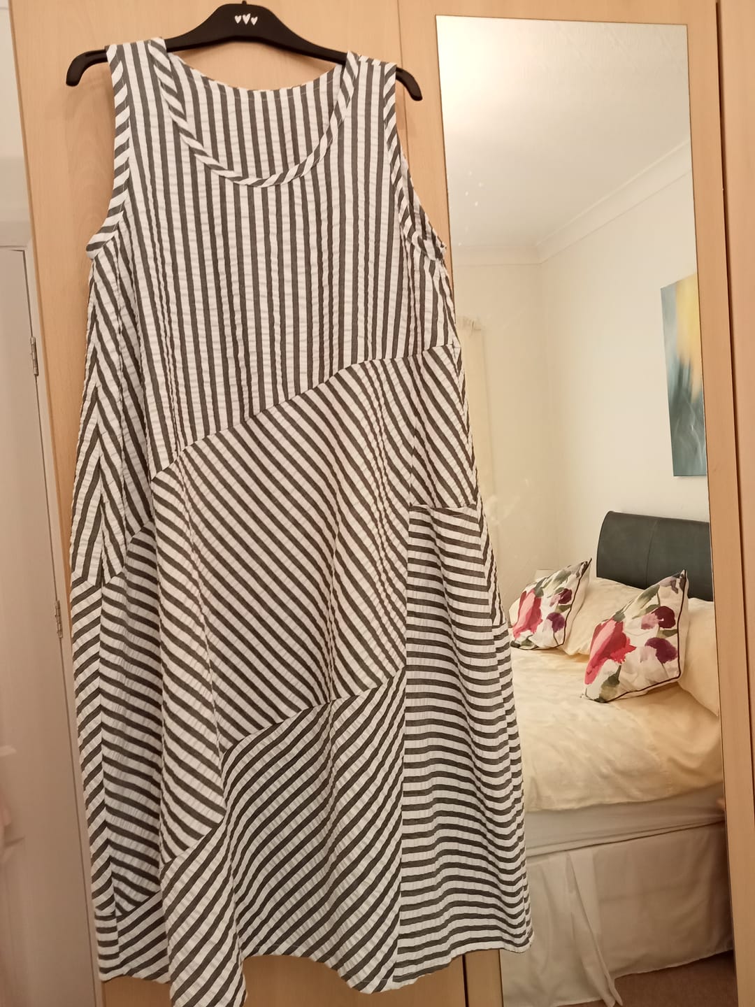 Customer photo review of Wide Stripes Seersucker Fabric