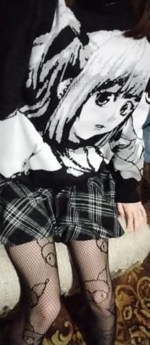 Customer photo review of Misa Loose Knit Sweater