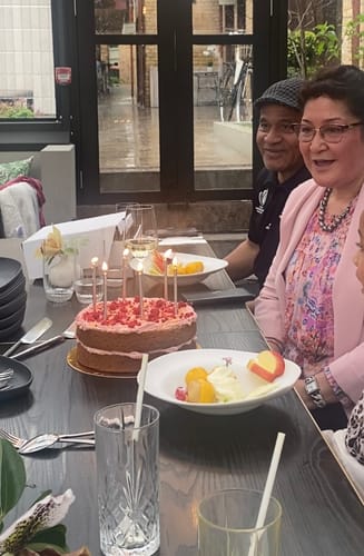 Customer photo review of Lemon & Raspberry Cake