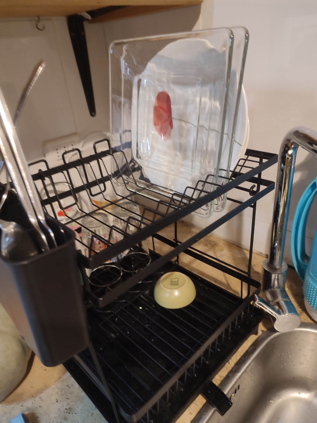 Customer photo review of Escurridor De Platos 2 Niveles Secador Desmontable Loza Inoxidable Rack