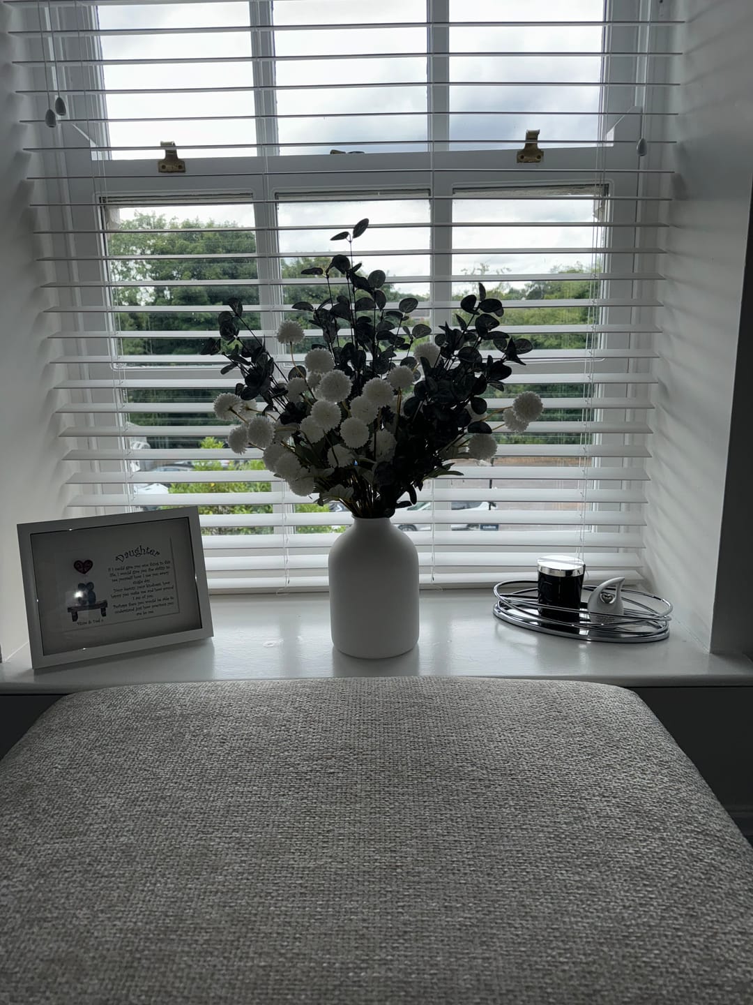 Customer photo review of Faux Arrangement - White & Green