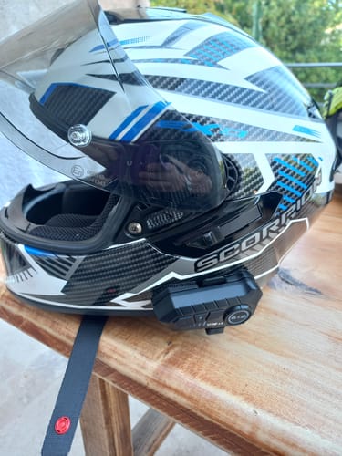 Customer photo review of Motarcom - L'intercom moto haut de gamme et abordable
