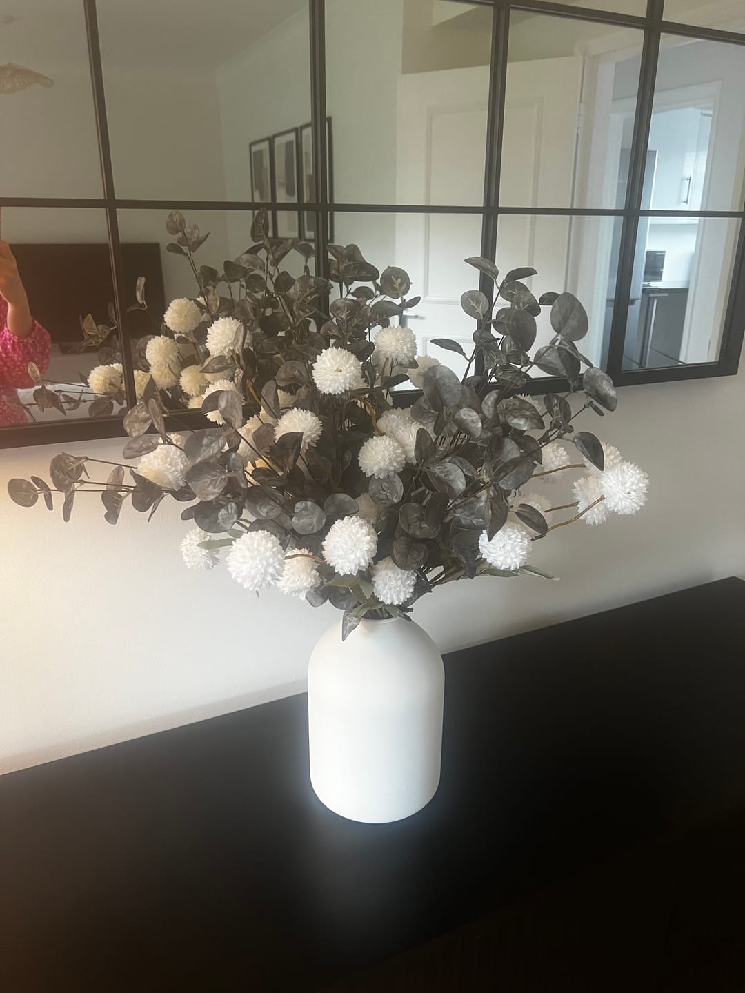 Customer photo review of Faux Arrangement - White & Green