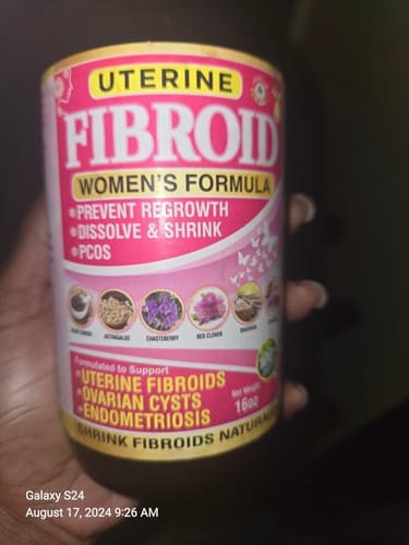 Customer photo review of Organic Fibroid Bitters 16oz