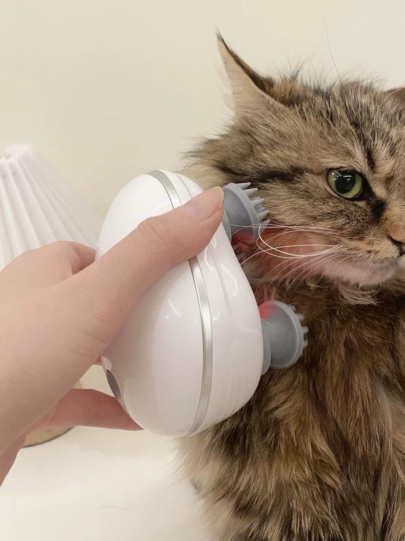 Customer photo review of Viva Comfort Rotation Spa Relaxation Massager For Dogs and Cats