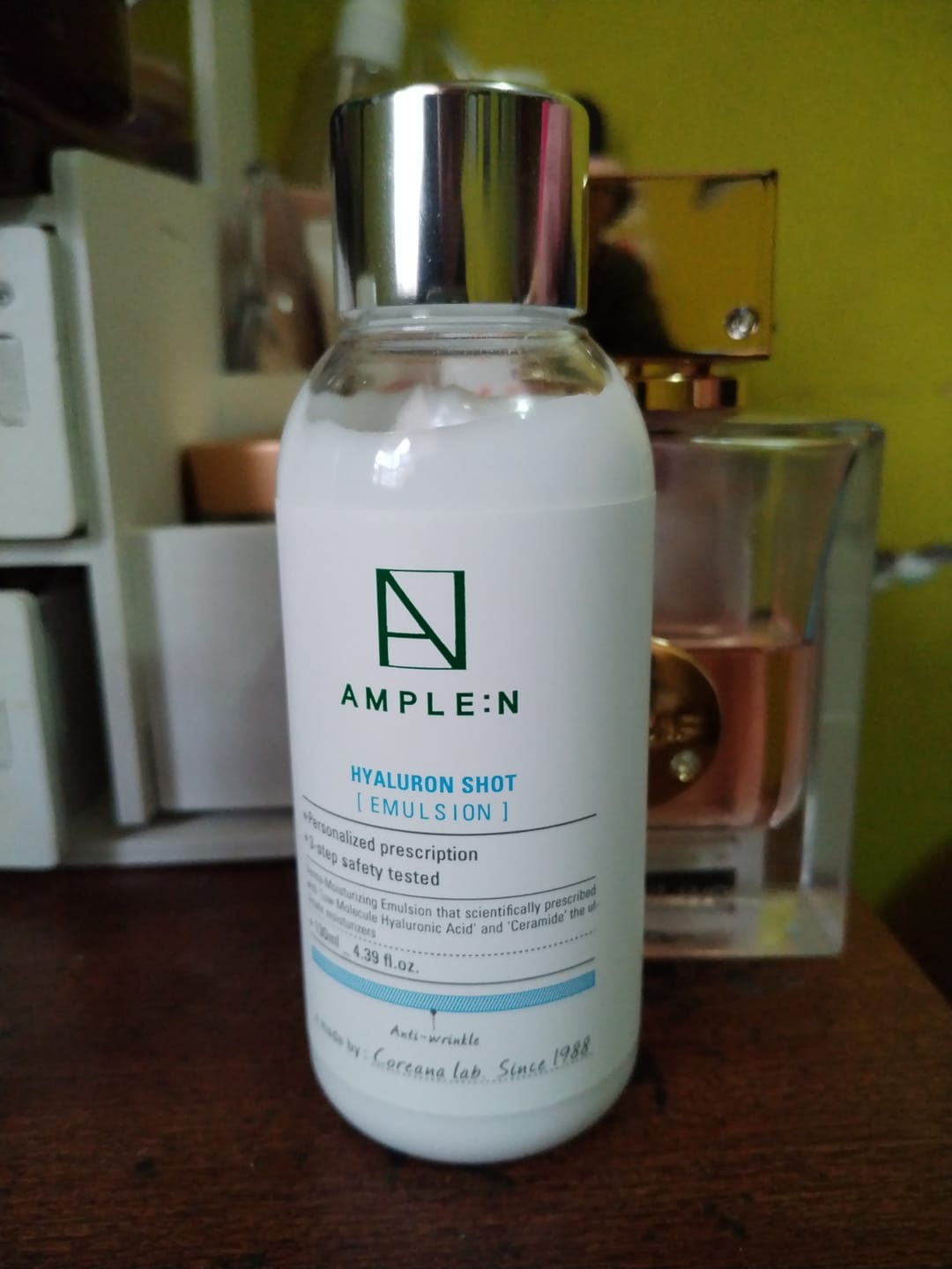 Customer photo review of Crema facial fluida hidratante Amplen Ácido Hialurónico 130ml