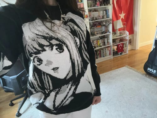 Customer photo review of Misa Loose Knit Sweater