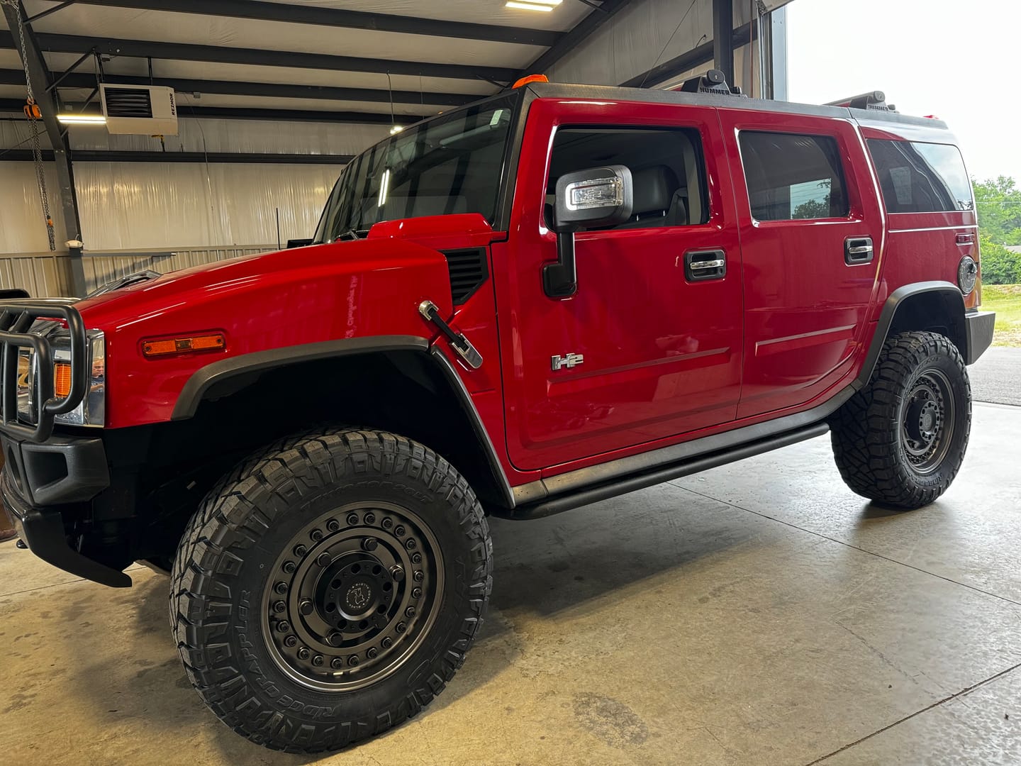 Customer photo review of 2003-2009 Hummer H2 2WD & 4WD Rear Air Suspension Conversion/Delete Kit With Rear Shocks (HA1RB)