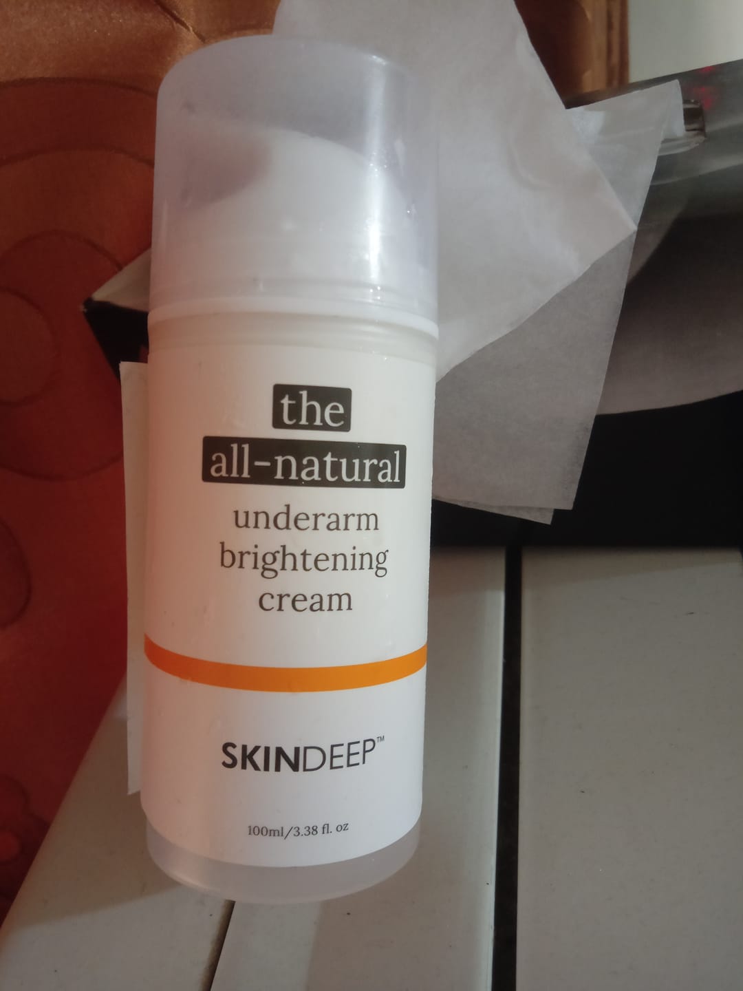 Customer photo review of THE ALL-NATURAL UNDERARM BRIGHTENING CREAM