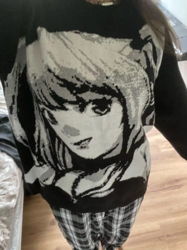 Customer photo review of Misa Loose Knit Sweater