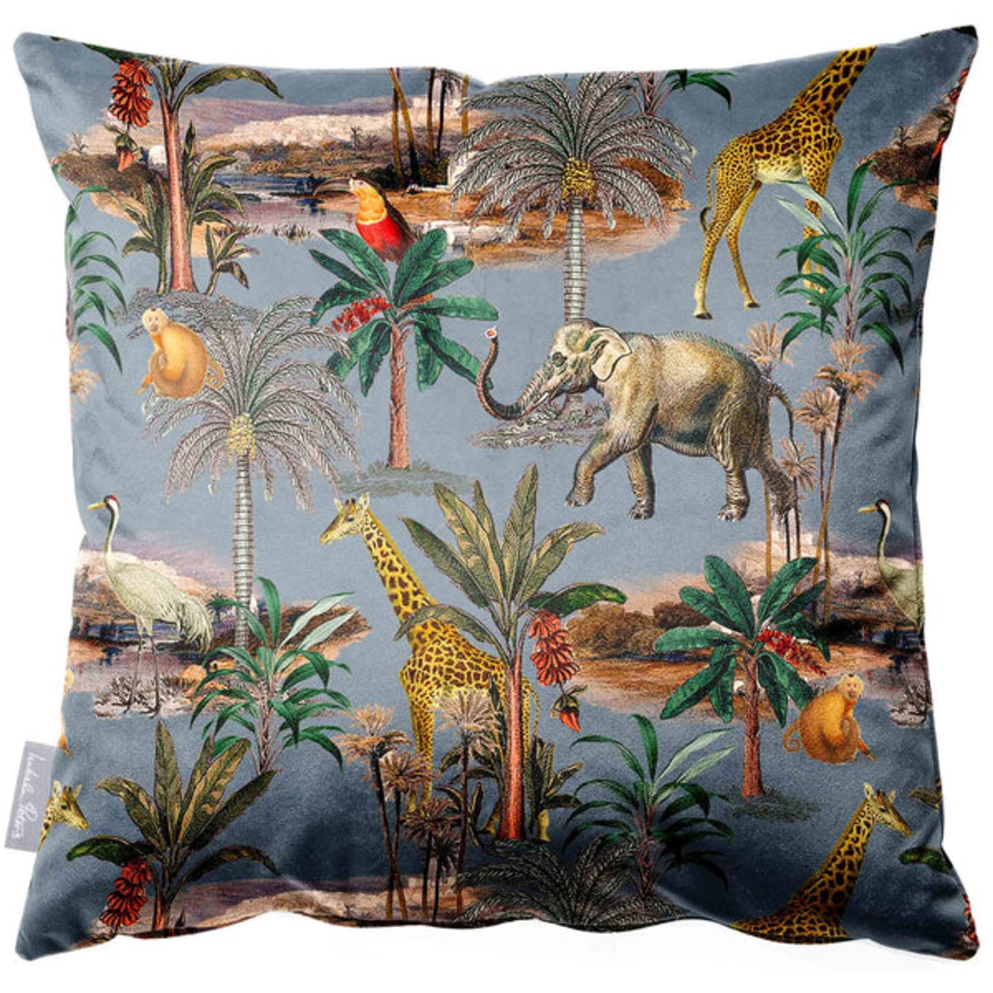 Customer photo review of Safari Voyage | Sustainable Velvet Cushion