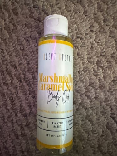 Customer photo review of Marshmallow Caramel Swirl ice cream - Body Oil
