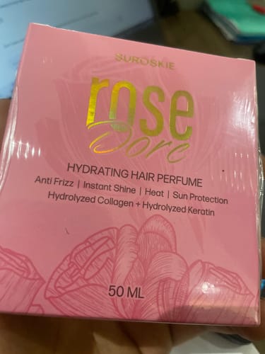Customer photo review of Suroskie Rose Dore Hydrating Hair Perfume