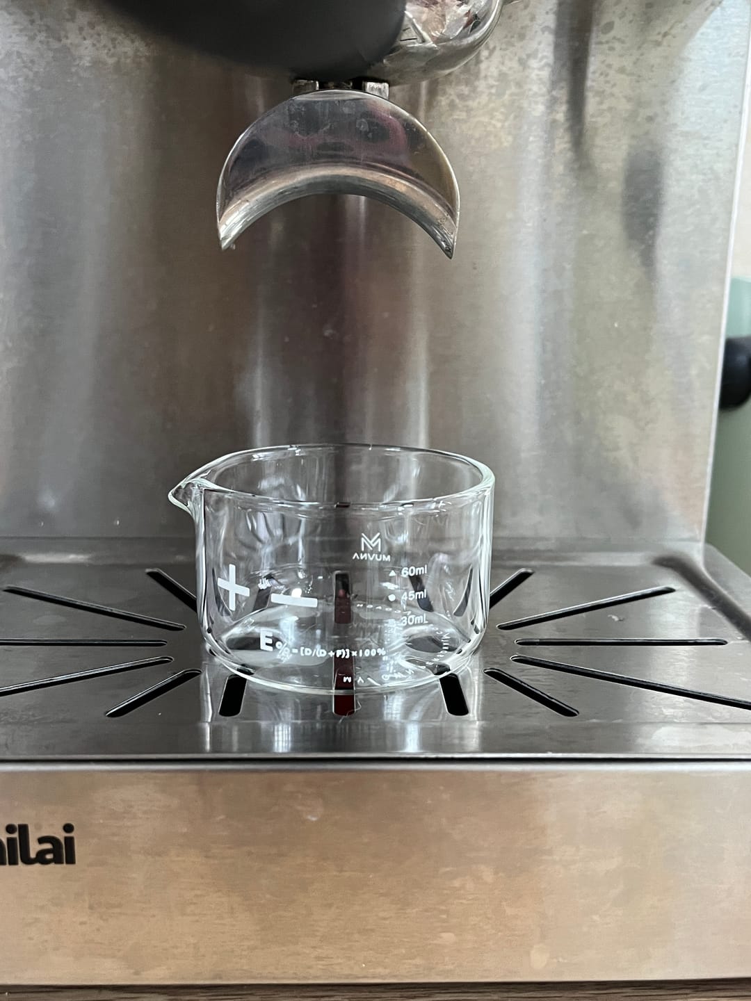 Customer photo review of Espresso Shot Glass with Measuring Scale - MUVNA