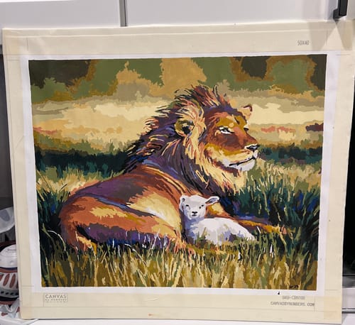 Customer photo review of The Kingdom of Heaven - Paint by Numbers