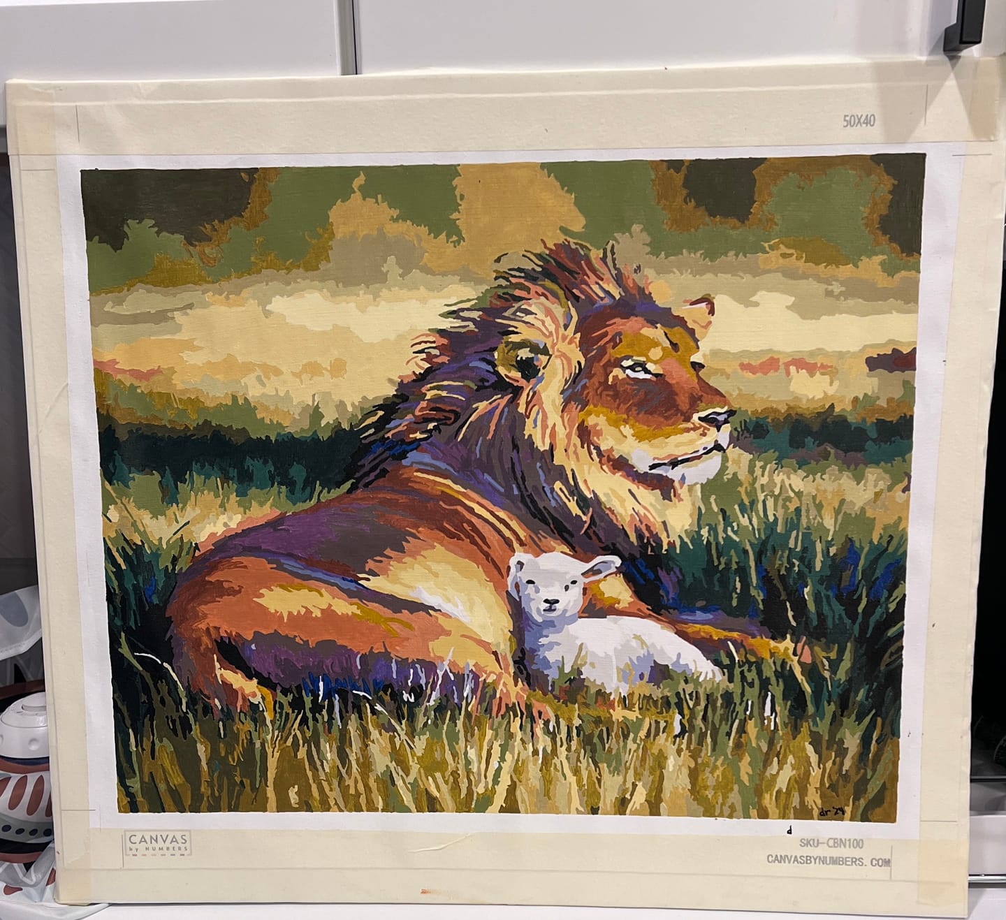 Customer photo review of The Kingdom of Heaven - Paint by Numbers