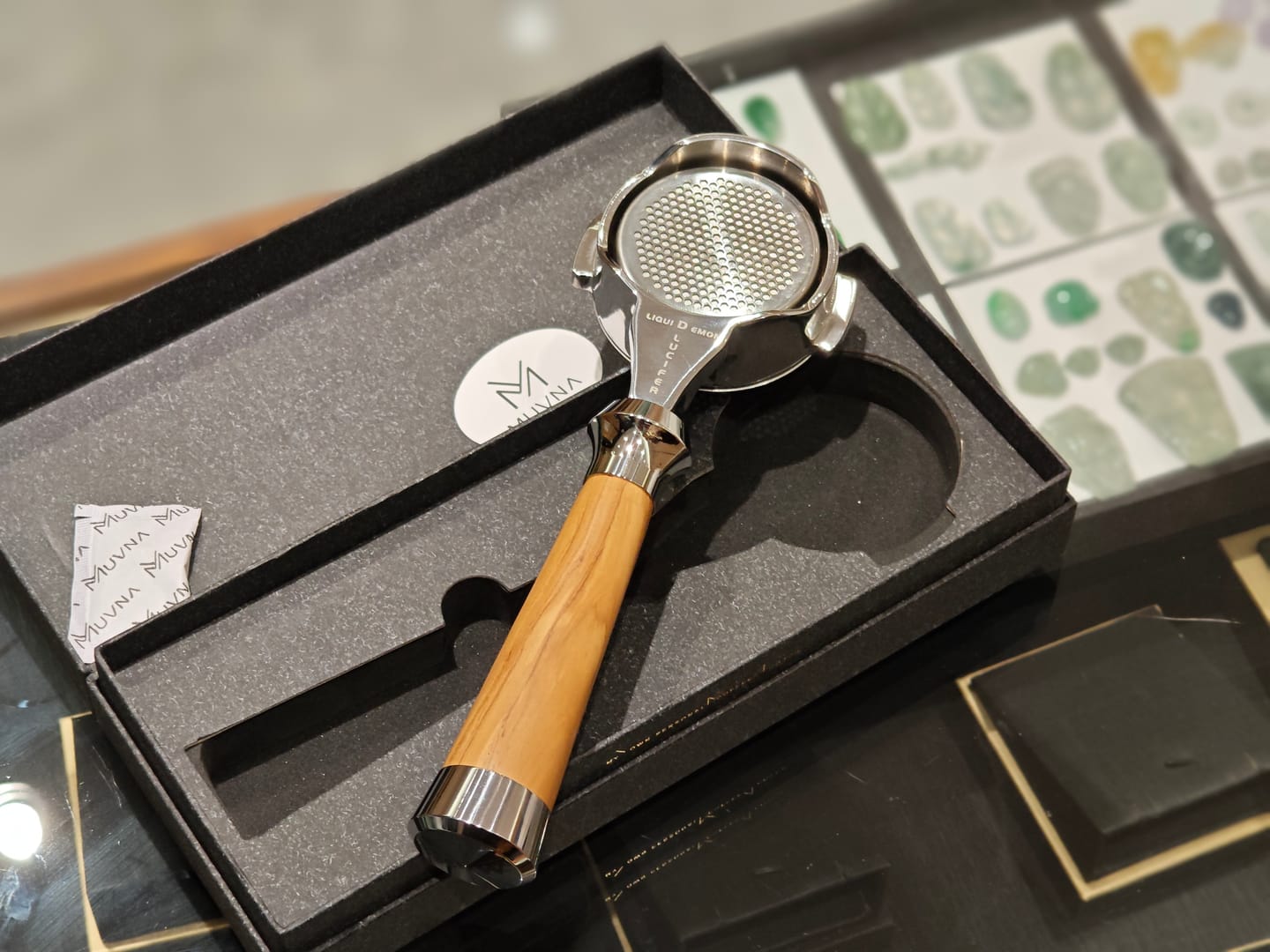 Customer photo review of Italian Handle Bottomless Portafilter 51/54/58mm - MUVNA