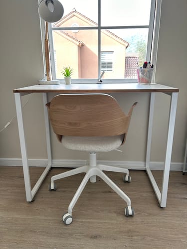 Customer photo review of Escritorio 90 | Mima Blanco