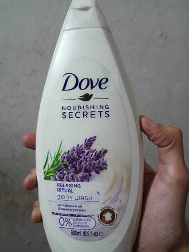 Customer photo review of Dove Relaxing Ritual Body Wash 500ml