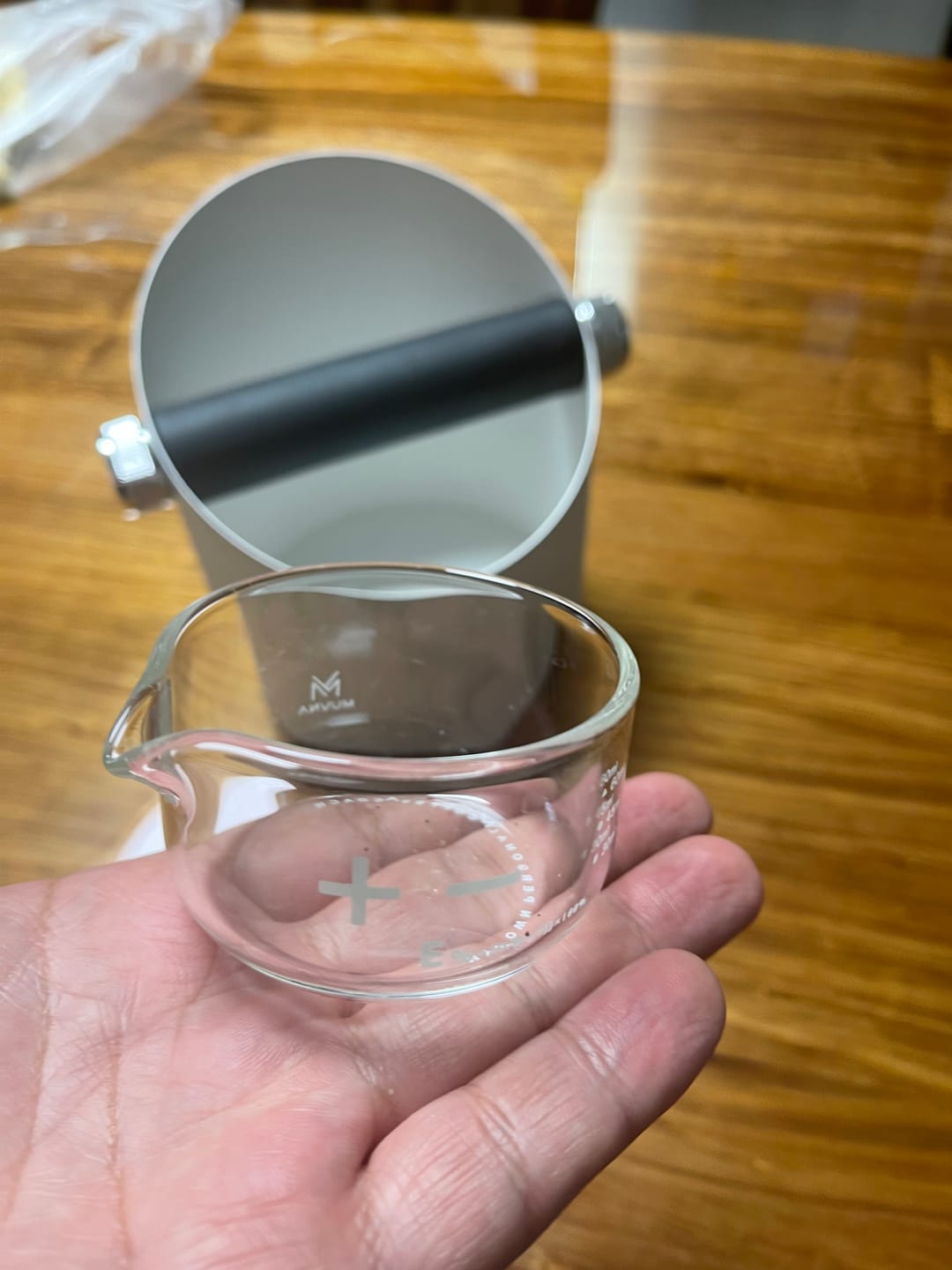 Customer photo review of Espresso Shot Glass with Measuring Scale - MUVNA
