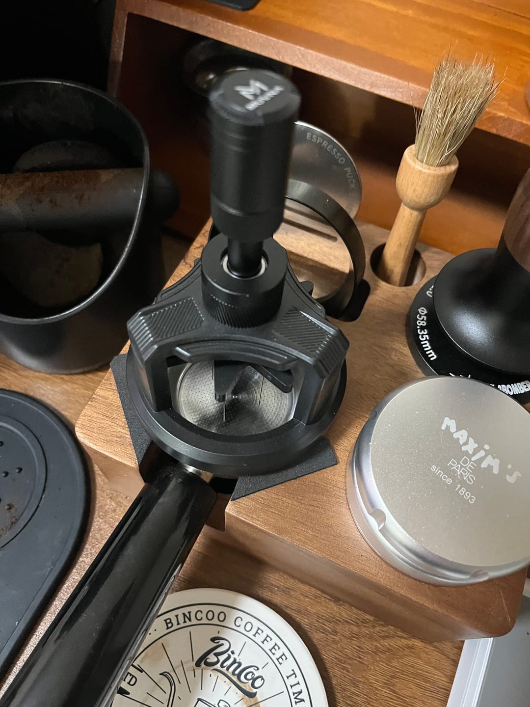 Customer photo review of Geared Spinning WDT Tool - Espresso Distribution - MUVNA
