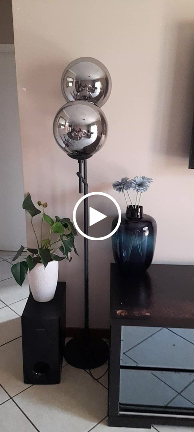 Customer video review of Deco Duo Floor Lamp Glass and Metal