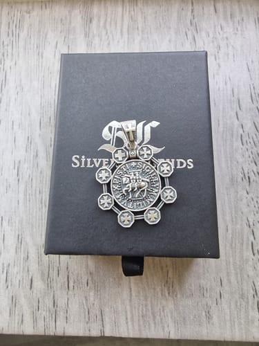 Customer photo review of Knights Templar Pendant with All Templar Crosses, Medieval Religious Jewelry