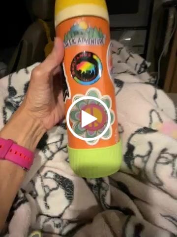 Customer video review of Retro Peace Flower Sticker