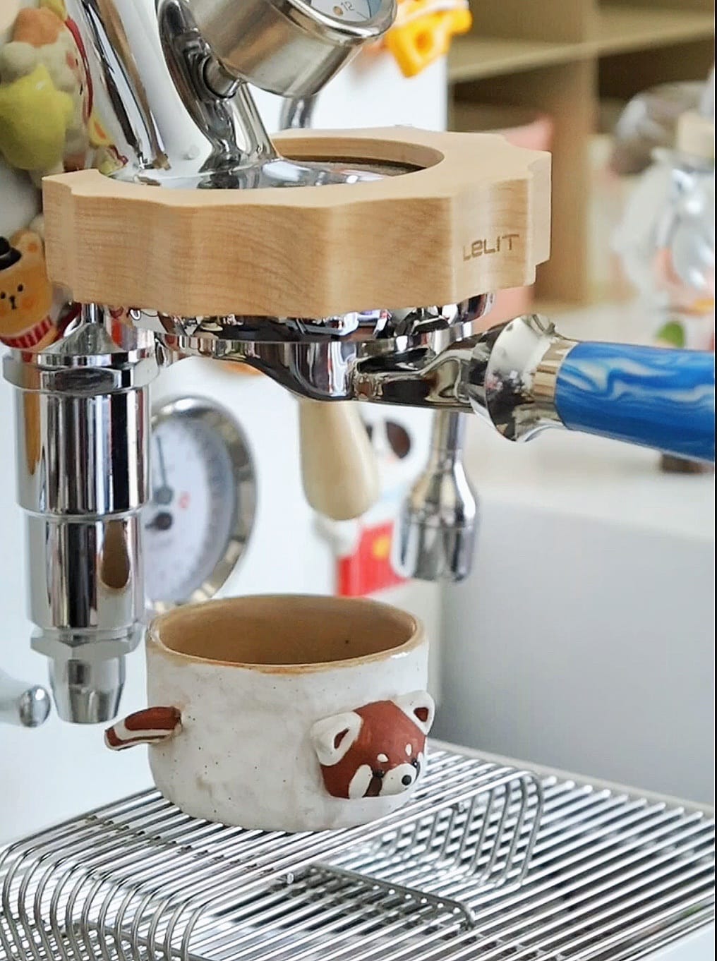 Customer photo review of Italian Handle Bottomless Portafilter 51/54/58mm - MUVNA