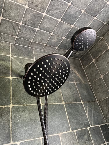 Customer photo review of 3-Spray Dual Shower Head Set