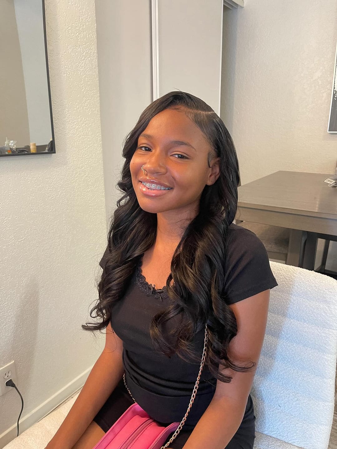Customer photo review of Silky Straight Human Hair Bundles Natural Color