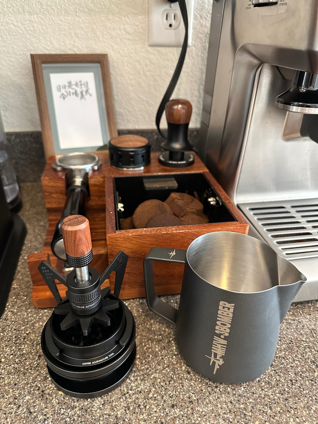 Customer photo review of Geared Spinning WDT Tool - Espresso Distribution - MUVNA